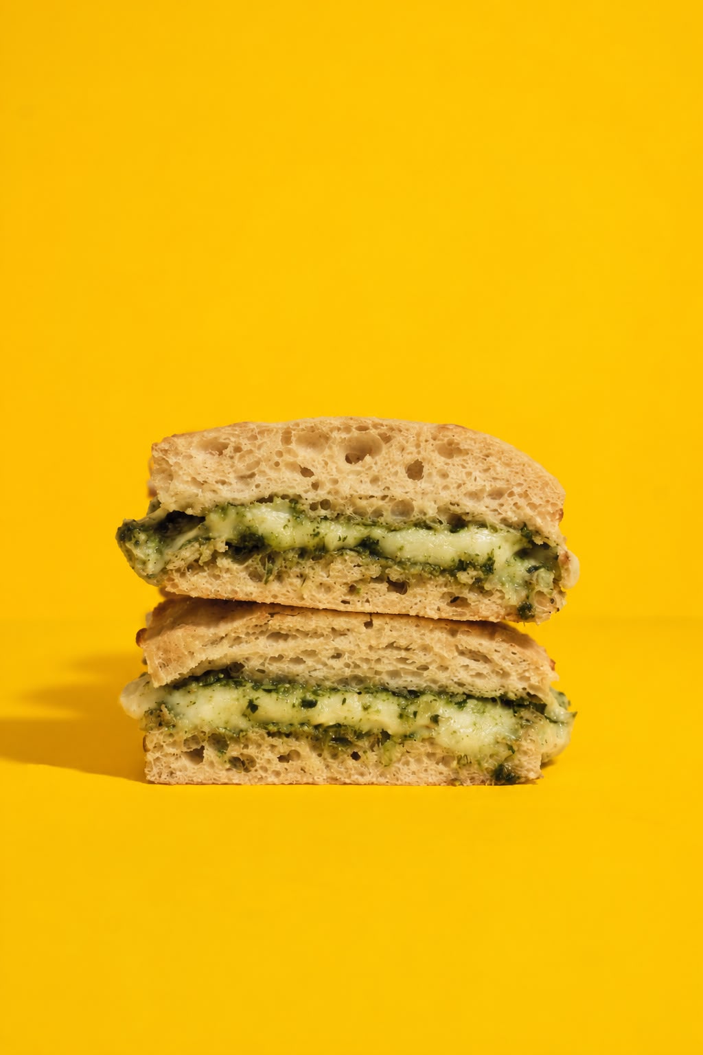 Focaccia de mozzarella y pesto de L'Originale